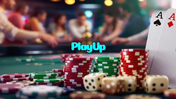 PlayUp casino presented on mobile device in Pakistan with slots and live games